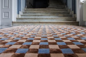 CarpetsandMore_Classics_5016 FLICKER Blue Beige Brown (1) Duży