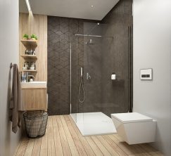 Walk-In P_TX5 dwie szyby+wspornik
